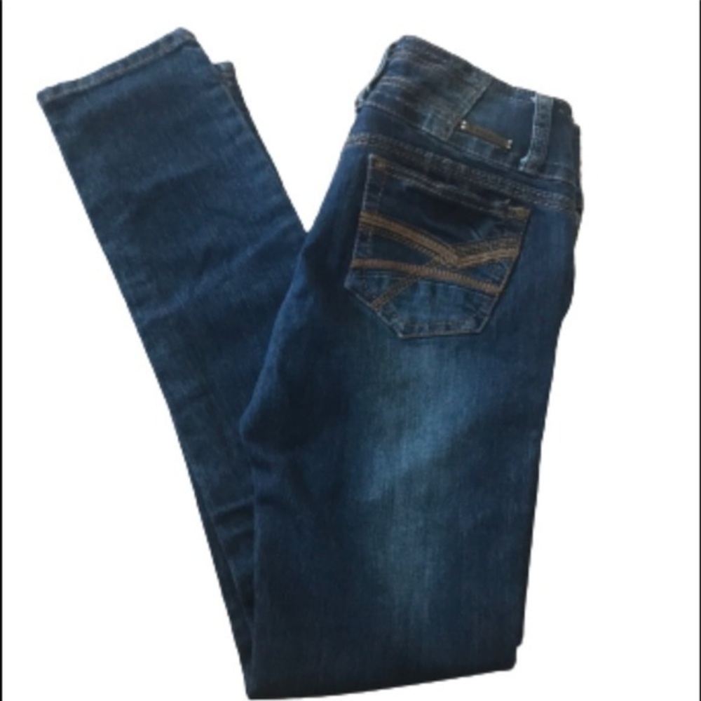 JZ jeans Nina Rossi skinny straight denim jeans juniors size 7